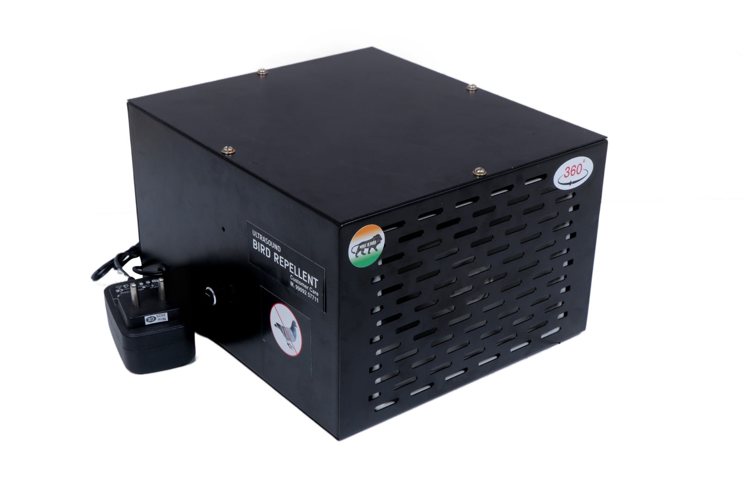 Bird Repellent Machine, Chemical-Free Bird Scarer, 10000 SQ FT Coverage, Effective for Pigeons, Sparrows, Crows, Ideal for Balcony, Warehouse, Factory, Roof Areas